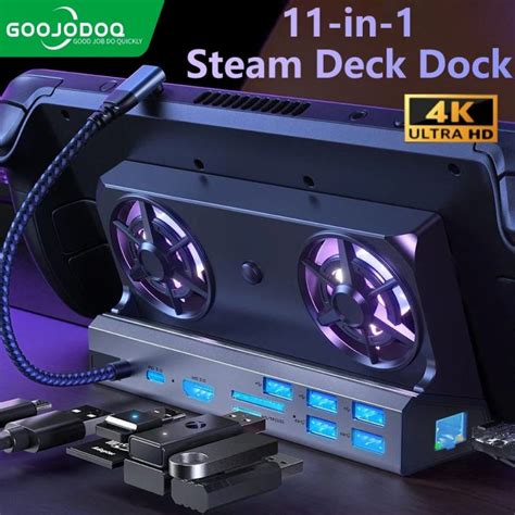 Goojodoq Steam Deck Usb C Usb A Cooling Fan In Hdmi K Hz