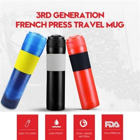 Jual AEROPRESS Botol Kopi Travel Mug Portable Coffee Maker 300ml T35067