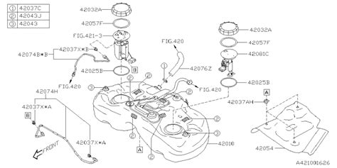 Subaru Forester Evaporative Emissions System Line Clamp 42037FL200