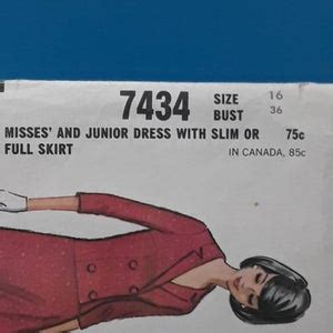 Mccall S Pattern Misses And Junior Dress With Slim Or Full Skirt