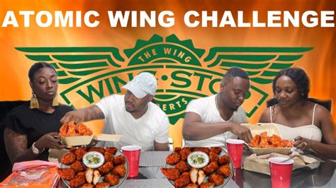 Extremely Hot 🔥🔥 Atomic Hot Wing Wingstop Challenge Youtube