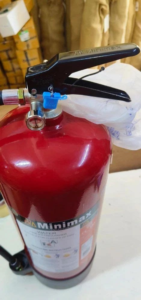 Water Based Fire Extinguisher Minimax Mmo Water 9ltr Is15683 Stored