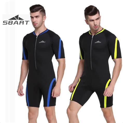 Sbart 2mm Neoprene Men Women Short Sleeve Wetsuit Snorkeling Surfing