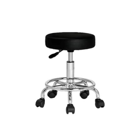 Taburete De Acero Inoxidable Con Asiento Giratorio Rodable BAMZE UK