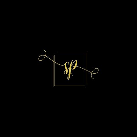 SP creative modern letters logo design template 34961924 Vector Art at ...