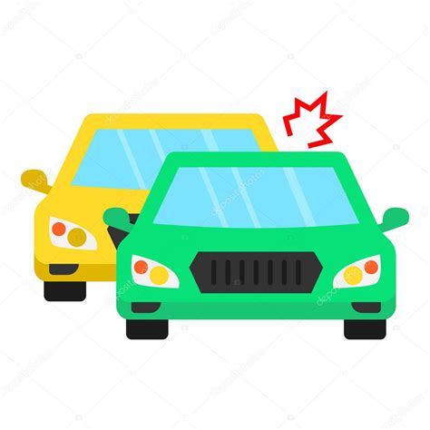 Icono De Vector Aislado De Colisi N De Dos Coches Que Se Puede