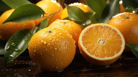 Premium AI Image | Citrus fruits HD 8K wallpaper Stock Photographic Image