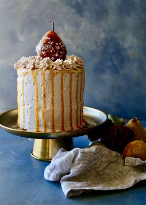 Pear Spice Cake With Salted Caramel The Seaside Baker