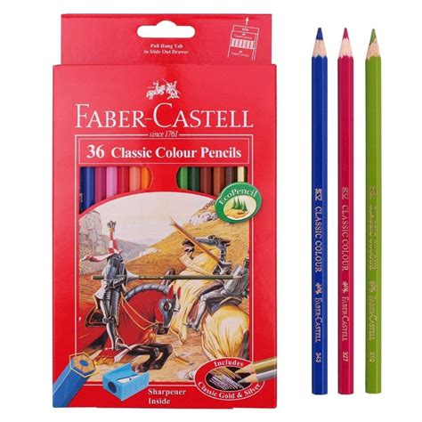 Faber Castell Classic Full Colour Pencils With Sharpener