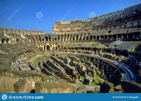 View Inside the Colosseum in Rome,Italy Stock Photo - Image of history ...