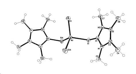 Molecular Structure Of The Title Compound With Anisotropic Displacement