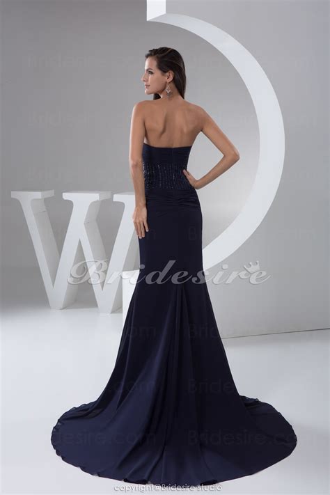 Bridesire Corte Sirena Strapless Hasta El Suelo Barrer Cepillo Tren