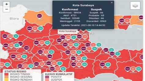 Update Virus Corona Di Surabaya Agustus Naik Boleh