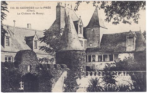 Saint Georges sur la Prée Château de Rozay Carte postale ancienne