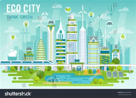 7,651 Eco city infographic Images, Stock Photos & Vectors | Shutterstock