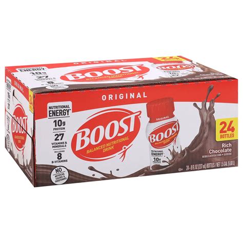 BOOST Original Complete Nutritional Drink Rich Chocolate 24 Pk Shop