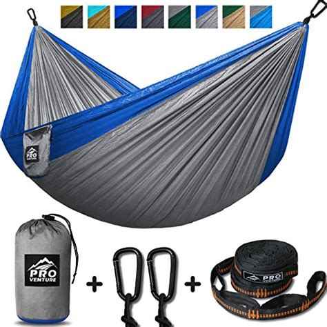 Double Camping Hammock - XL Hammocks, FREE Premium Straps & Carabiners ...