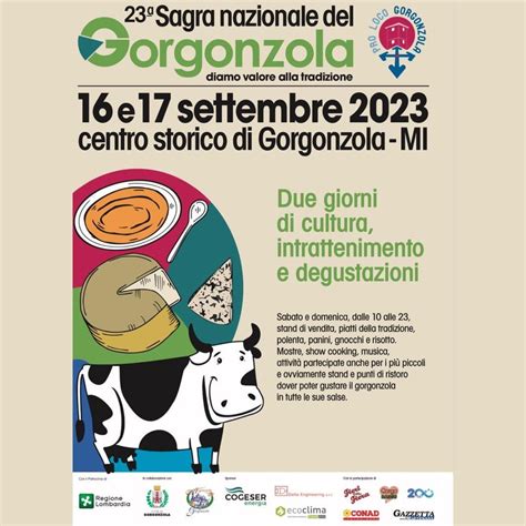 23 SAGRA NAZIONALE DEL GORGONZOLA Sagre Enogastronomiche Lombardia