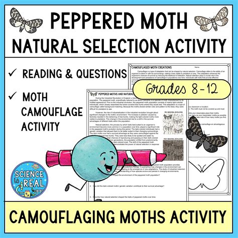 Natural Selection In Peppered Moths Camouflage Lab Science Is Real