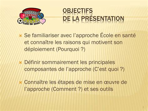 Ppt Objectifs De La Pr Sentation Powerpoint Presentation Free