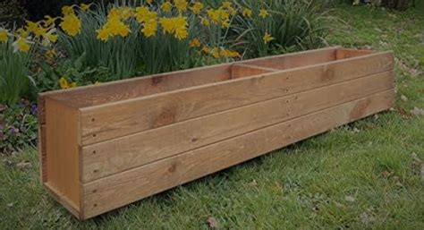 Extra Large Wooden Garden Planter Plant Pot Box Flower Herb Veg Wood