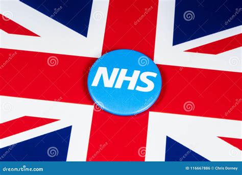 NHS Logo on the UK Flag editorial photo. Image of healthcare - 116667886