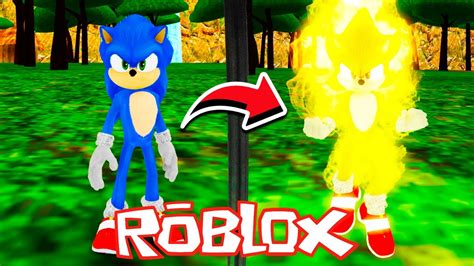 Como TRANSFORMARSE En SUPER SONIC LA PELICULA En ROBLOX SONIC 2 LA