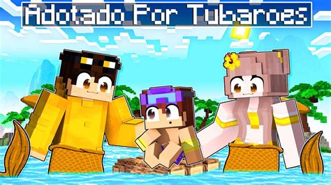 S4ULO foi ADOTADO pelos FAMÍLIA TUBARÃO DE OURO no Minecraft YouTube