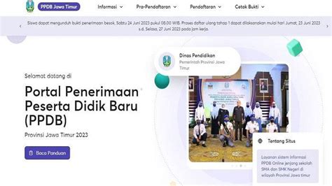 Cek Pengumuman Ppdb Jatim Tahap Jalur Prestasi Nilai Akademik