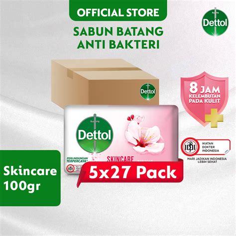 Jual Dettol Sabun Batang Antibakteri Skincare Gr Pcs X Pack