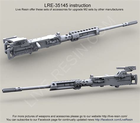 M2 Browning .50 Caliber Machine Gun Body with Surefire HellFighter ...