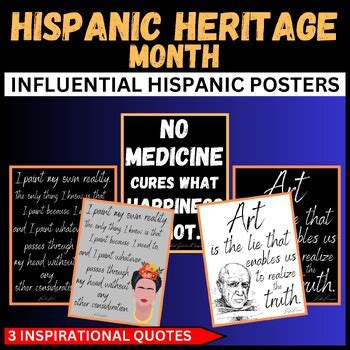 Hispanic Heritage Month Posters | Influential Hispanic Posters ...