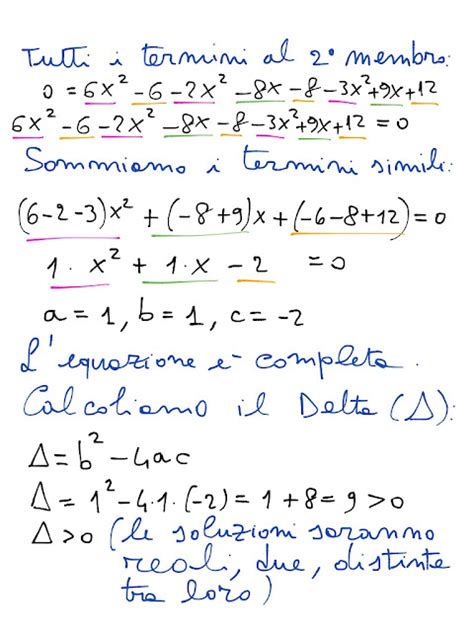 Matematica Esercizi Svolti Equazioni Di Secondo Grado Esercizi Svolti Per Le Scuole Superiori