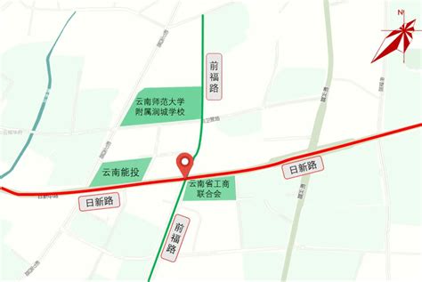 昆明日新路与前兴路交叉口通行效率大提升路口周边相位