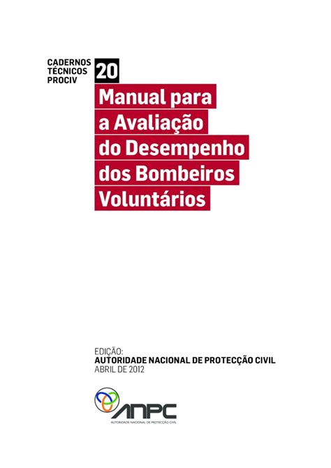 Pdf Cadernos T Cnicos Prociv Manual Para A Avalia O Do Ficha De