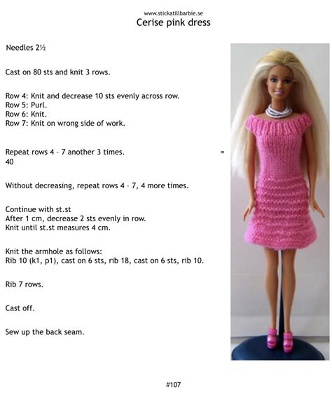 Top 10 Barbie Knitting Patterns Ideas And Inspiration