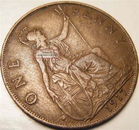 Great Britain Penny Xf Km Bronze Usa George V