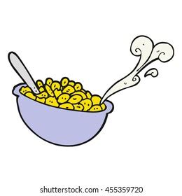 Freehand Drawn Cartoon Bowl Cereal Stock Vector (Royalty Free) 408388921