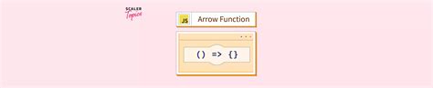 Javascript Arrow Function Scaler Topics