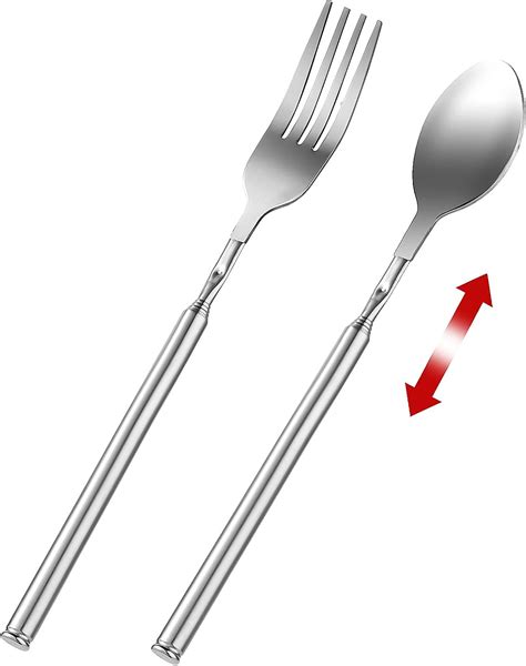 Geehua Extendable Fork Spoon Telescopic Fork And Spoon