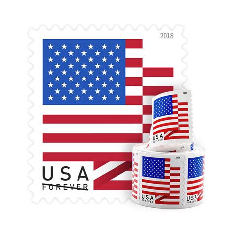 2018 Forever First Class Flag Postage Stamps Coil Of 100 PCS Roll