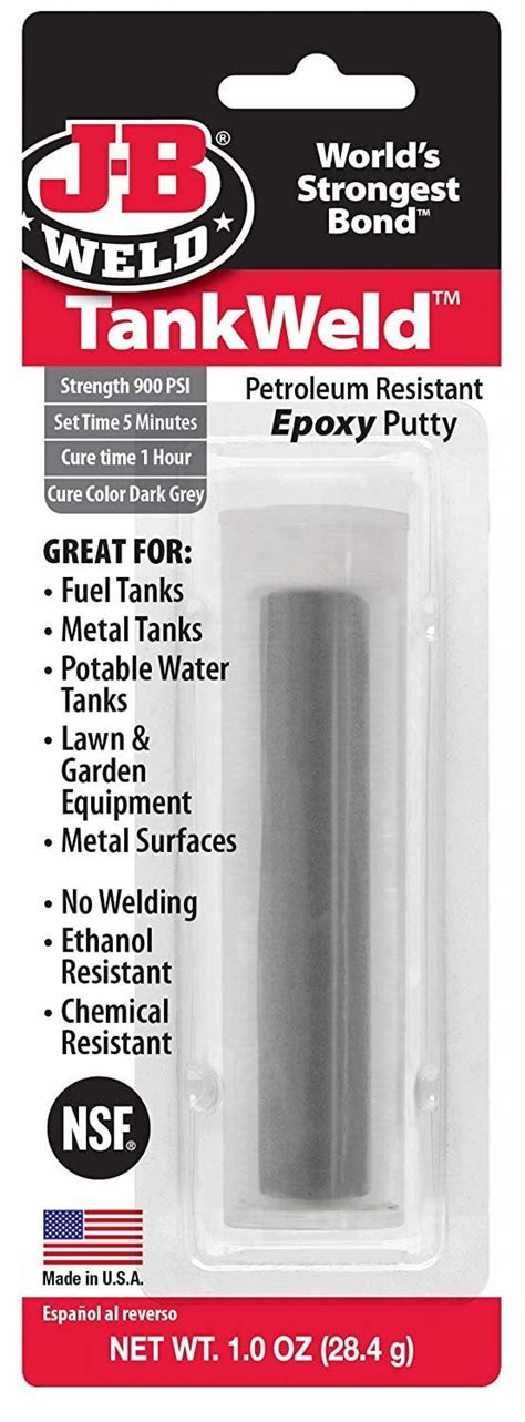 J B Weld Dark Grey 8217 Tankweld Gas Tank Repair 1 Oz 1 Fluidounces