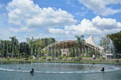 Rizal Park Auditorium and Water Fountain in Manila, Philippines Editorial Stock Image - Image of ...