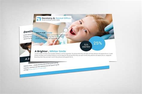 Dentistry And Dental Office Postcard Template