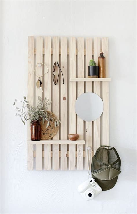 Diy Slat Wall Shelf 1000 Diy Wooden Wall Wooden Wall Shelves