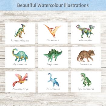 Dinosaur Flash Cards by Wild Hearts Play | Teachers Pay Teachers