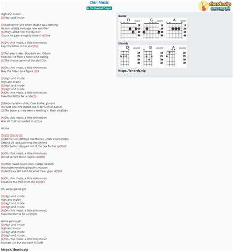 Chord Chin Music The Baseball Project Tab Song Lyric Sheet