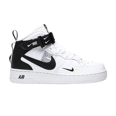 Air Force 1 Mid 07 Lv8 White Black Nike 804609 103 Goat