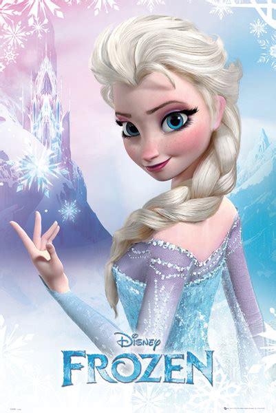 Poster Quadro Frozen Il Regno Di Ghiaccio Elsa Su Europosters