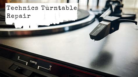 Technics Turntable Belt Replacement YouTube